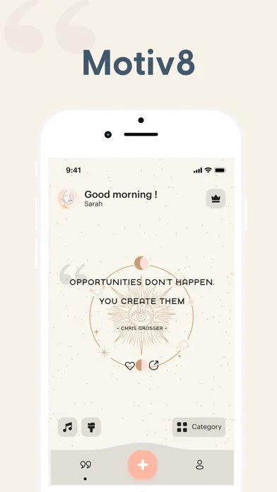 ภาพหน้าจอของ Motiv8 - Daily Motivatio‪n‬