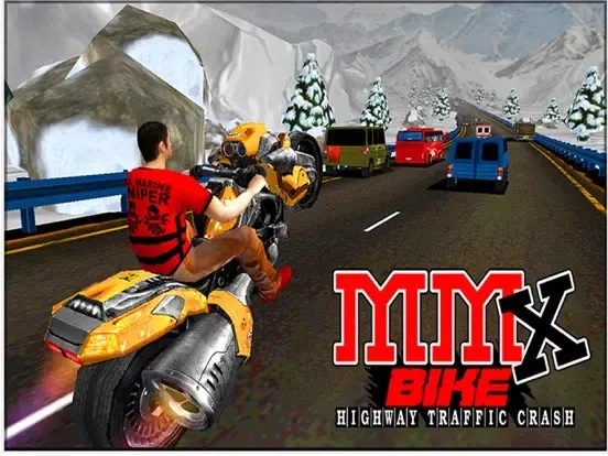 Tangkapan layar MMX Highway Bike Traffic Crash iPad 