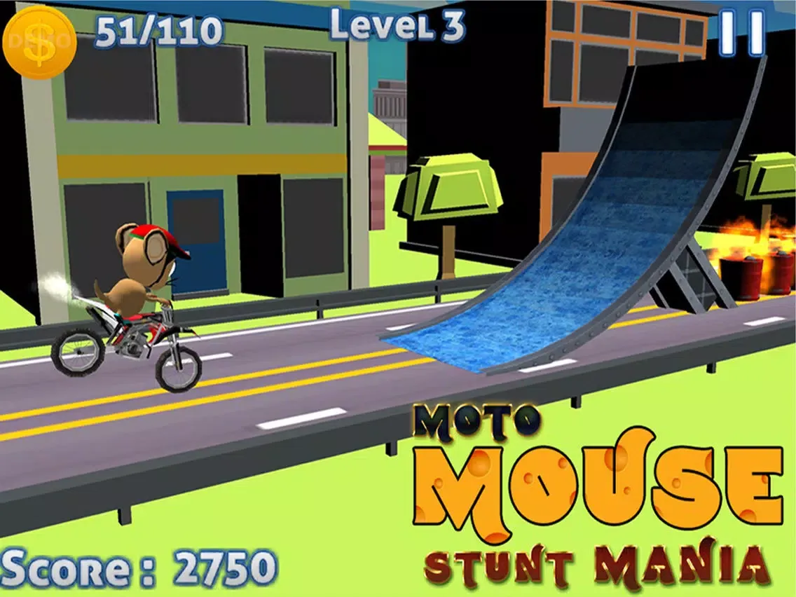 MOTO MOUSE STUNT MANIA - ( 3D DIRT BIKE RACING GAME ) iPad 應用截圖