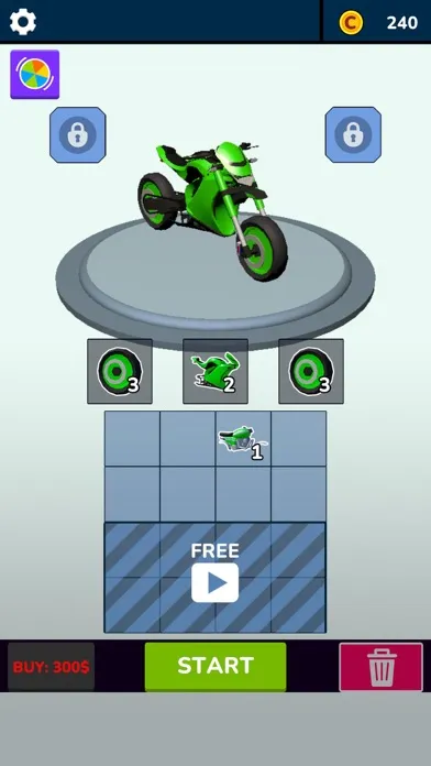 Tangkapan skrin Motorbike Craft Race