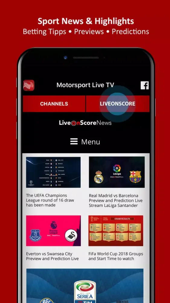 Captures d'écran de Motorsport Live TV - FI TV