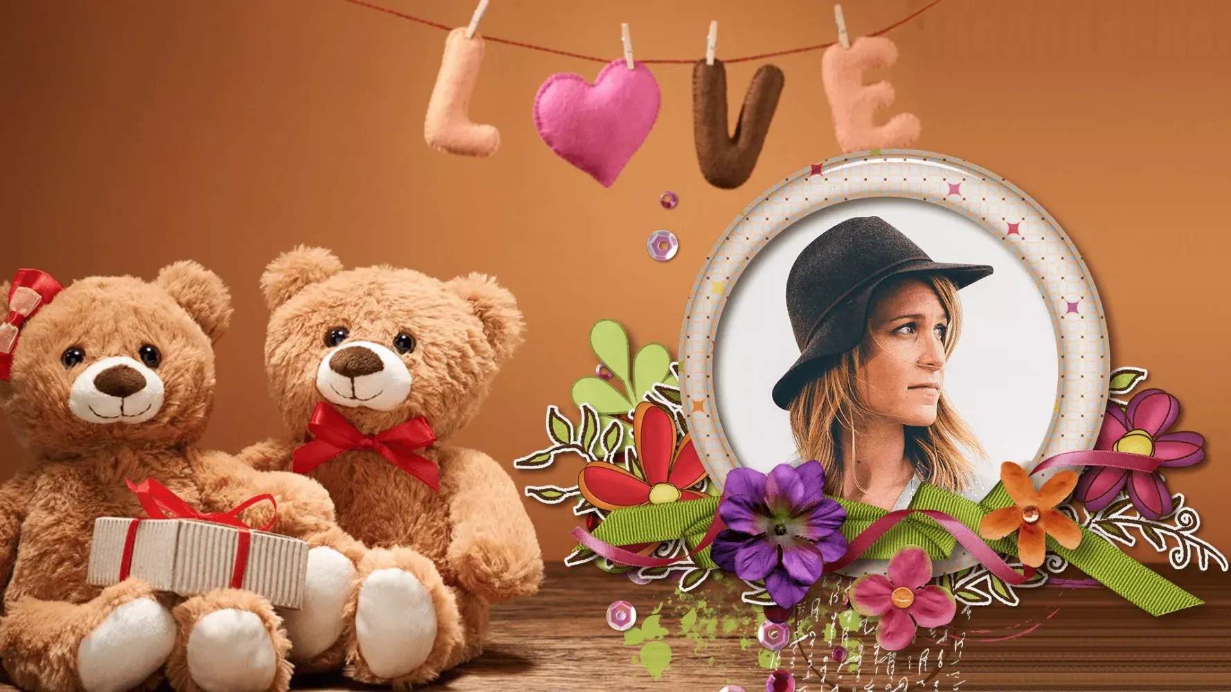 HD Teddy Bear GIF Photo Frame स्क्रीनशॉट