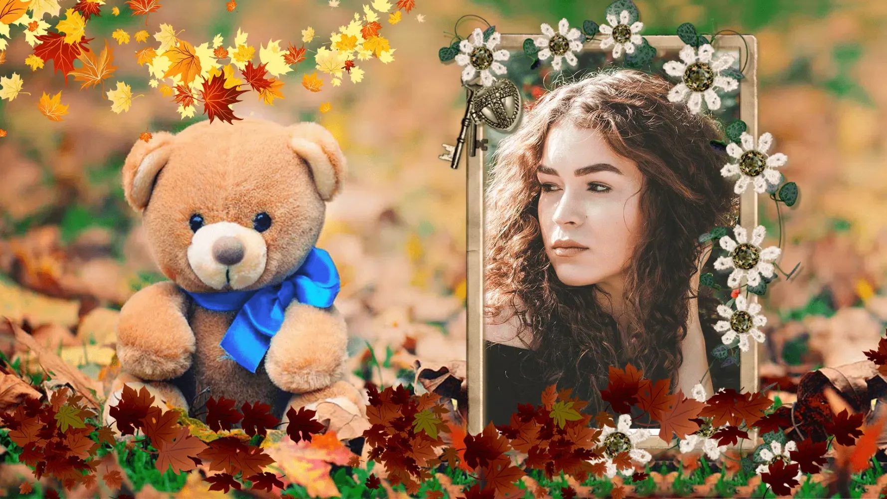 HD Teddy Bear GIF Photo Frame स्क्रीनशॉट