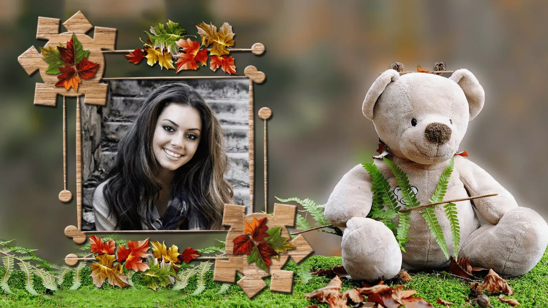 HD Teddy Bear GIF Photo Frame स्क्रीनशॉट