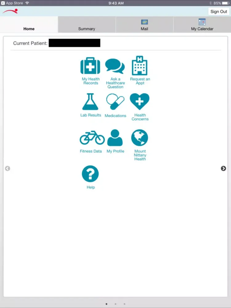 Screenshot di My Mount Nittany Health Patient Portal iPad 