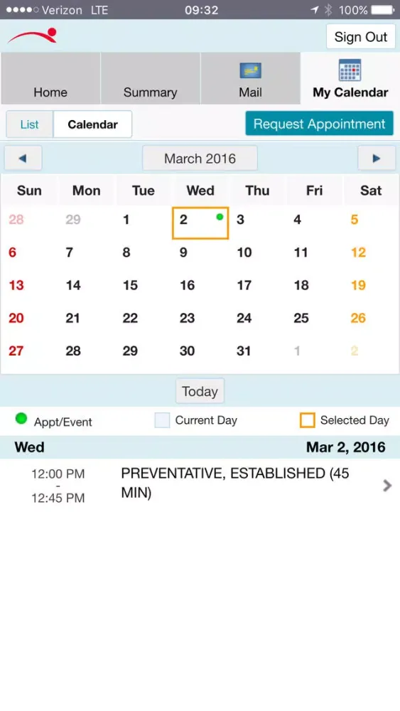 Screenshot di My Mount Nittany Health Patient Portal