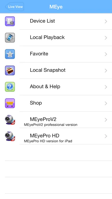 Ảnh chụp màn hình của MEye