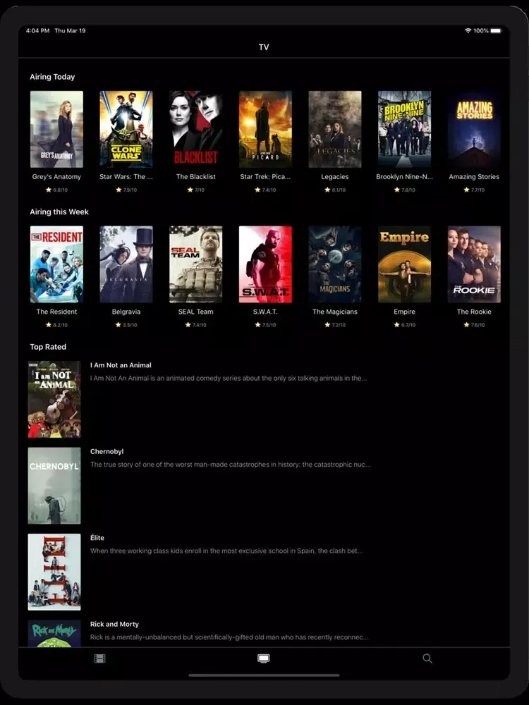Movie with Popcorn iPad  スクリーンショット