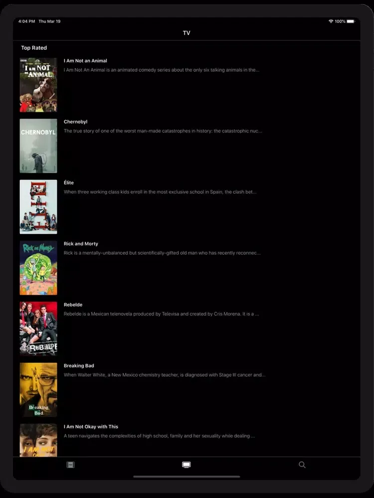Movie with Popcorn iPad  スクリーンショット