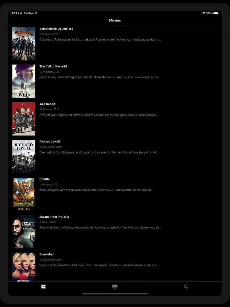 Movie with Popcorn iPad  スクリーンショット