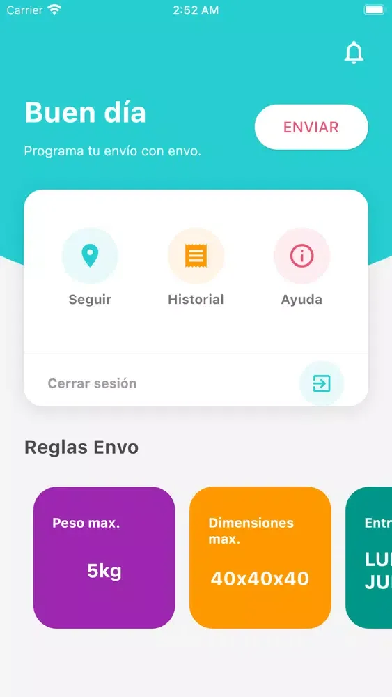 Screenshot di Envo