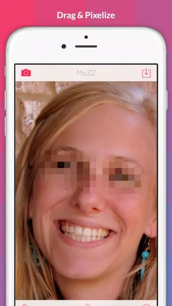ภาพหน้าจอของ MoZZ - blur & pixellation photo app -