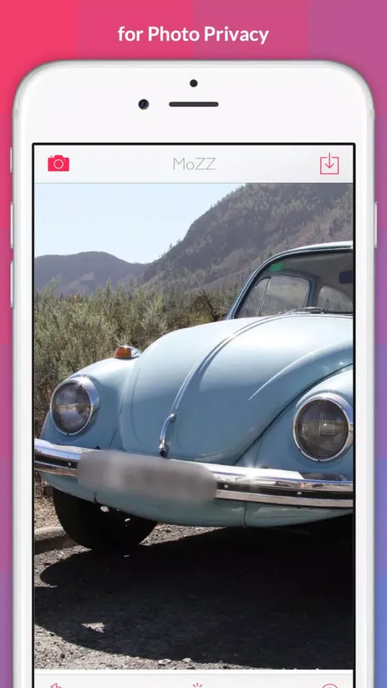 ภาพหน้าจอของ MoZZ - blur & pixellation photo app -