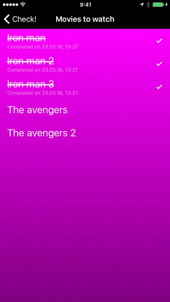 Screenshot di To-do lists, checklists, tasks and themes - Check!