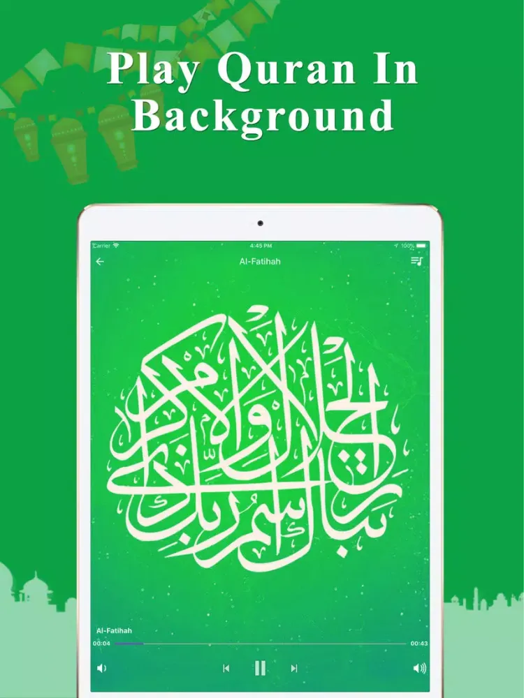 ภาพหน้าจอของ Quran MP3 Audio iPad 