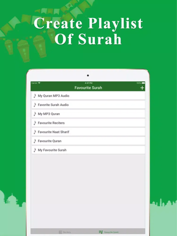 ภาพหน้าจอของ Quran MP3 Audio iPad 