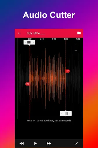 Captures d'écran de Video to MP3 Converter