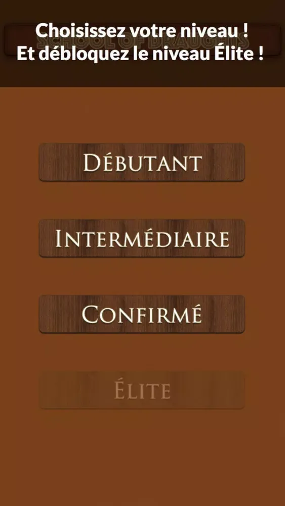 Captures d'écran de SOD : School Of Draughts