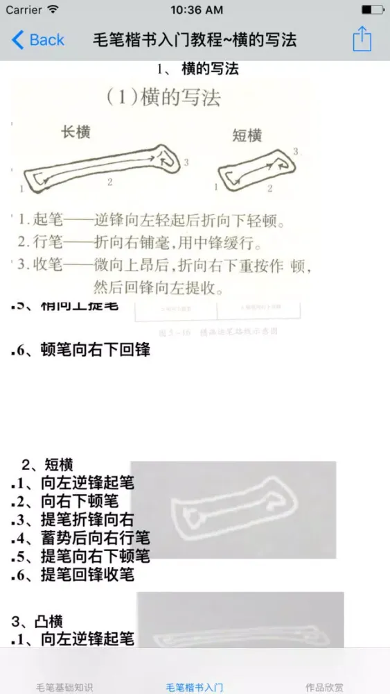Ảnh chụp màn hình của 毛笔书法入门大全-教程|模板|参考资料