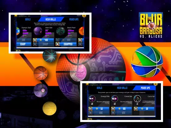The Blur Barbosa Vs. Aliens iPad  Screenshots