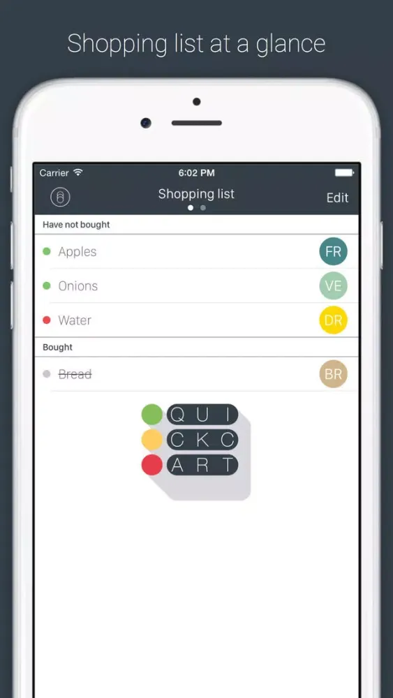 Capturas de pantalla de QuickCart - Say, write or scan your shopping list