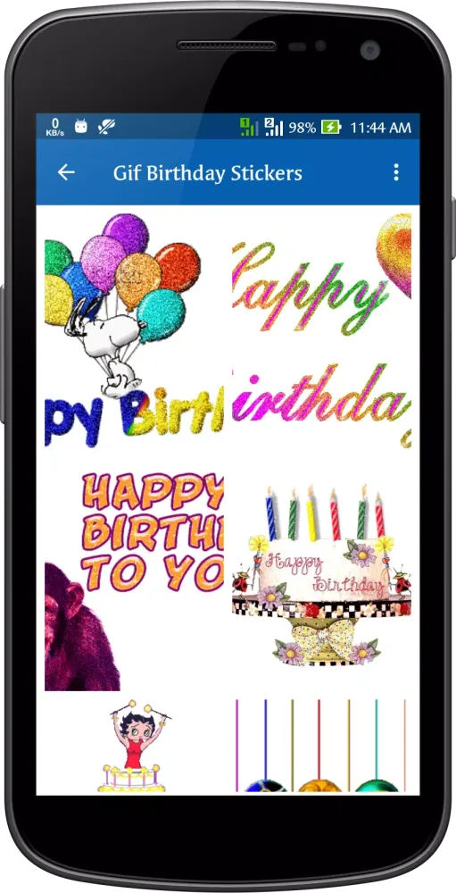 Gif Birthday Stickers Screenshots