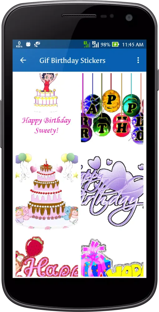 Gif Birthday Stickers Screenshots
