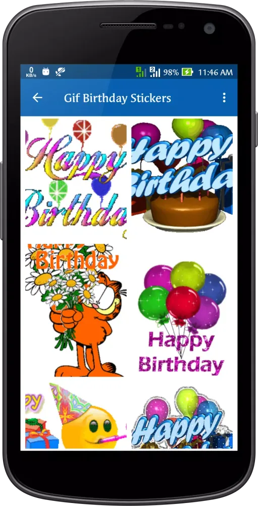 Gif Birthday Stickers Screenshots