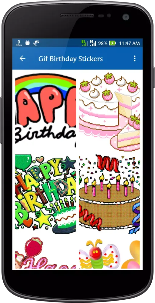 Gif Birthday Stickers Screenshots