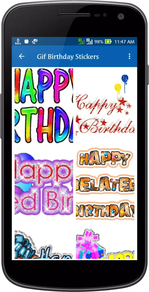 Gif Birthday Stickers Screenshots