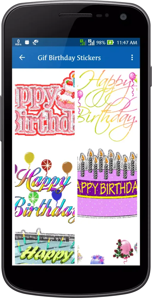 Gif Birthday Stickers Screenshots