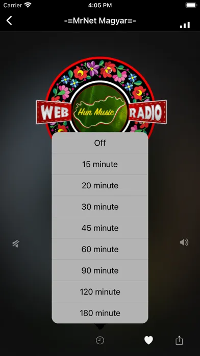 Zrzuty ekranu HUN RADIO