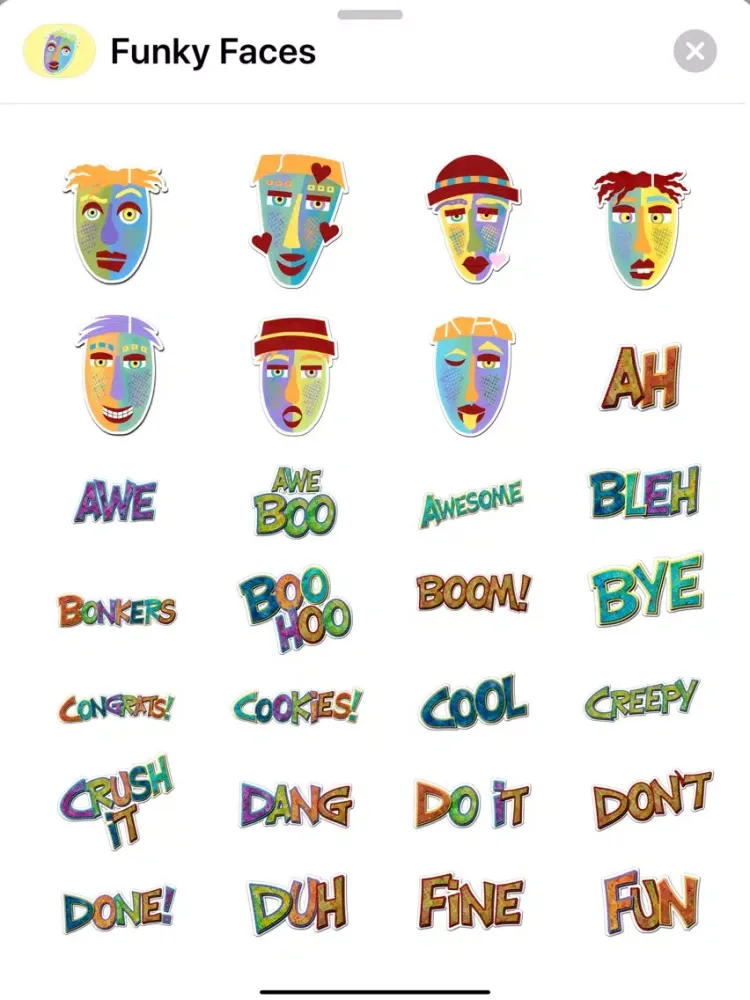 Funky Faces iPad  Screenshots