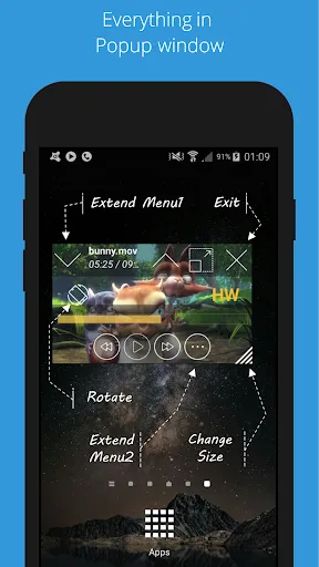 Lua Player-Popup Media Player Screenshots