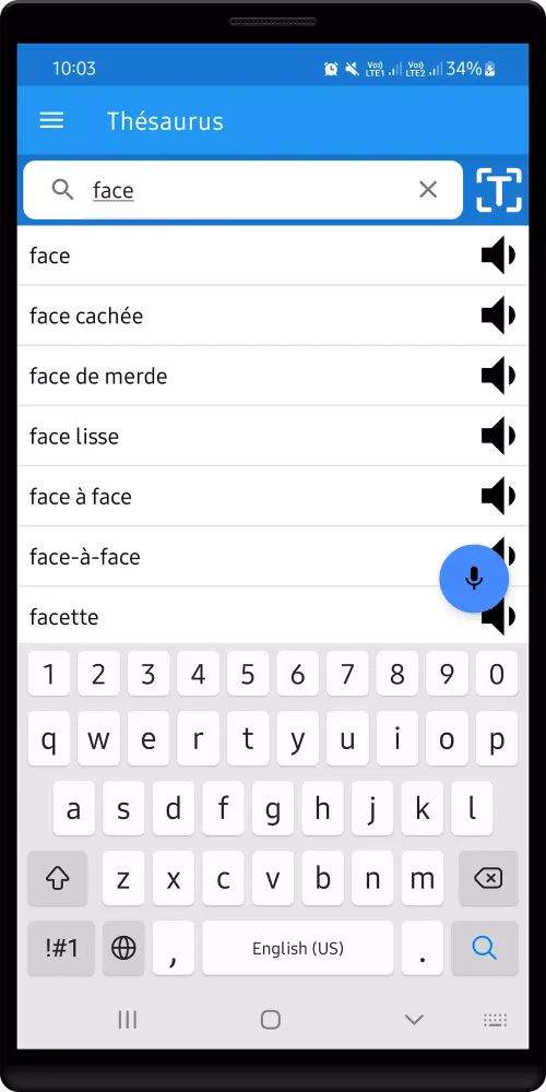 French Thesaurus 스크린샷
