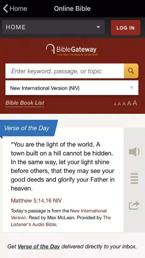 Capturas de tela do Global Media Ministries