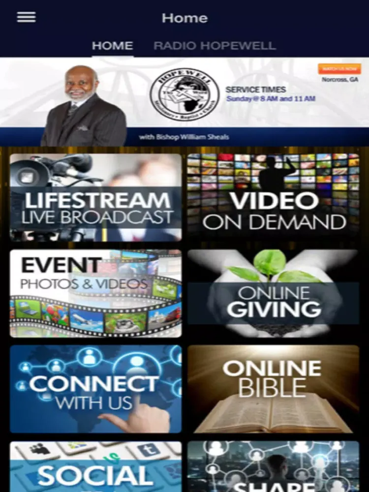 Hopewell Baptist Church iPad  স্ক্রিনশট