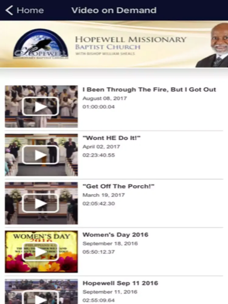 Hopewell Baptist Church iPad  স্ক্রিনশট