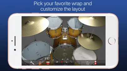 Capturas de tela do Pocket Drums
