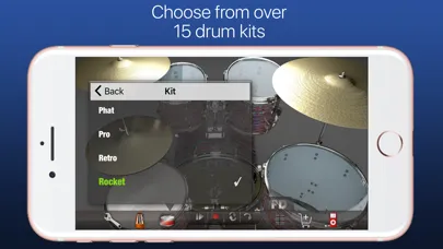 Capturas de tela do Pocket Drums