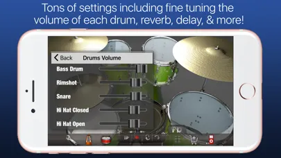 Capturas de tela do Pocket Drums