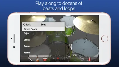 Capturas de tela do Pocket Drums