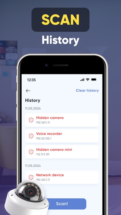 Spy Camera Scanner - SpyGuard 스크린샷