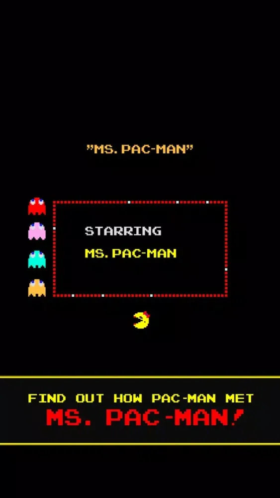 Ảnh chụp màn hình của Ms. PAC-MAN