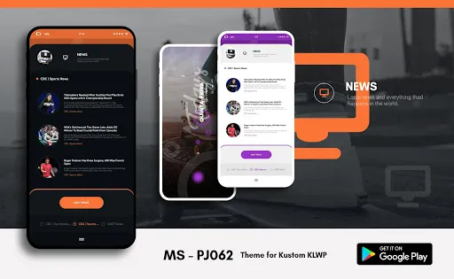 Ảnh chụp màn hình của MS - PJ062 Theme for KLWP