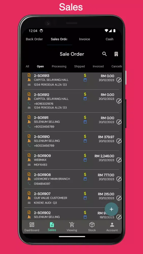 Tangkapan skrin Webmax Pro V3+