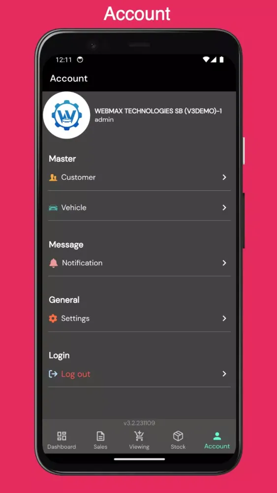 Tangkapan skrin Webmax Pro V3+