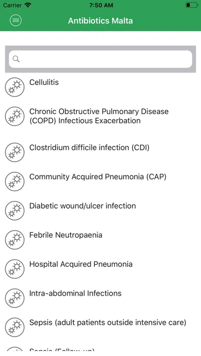 Capturas de tela do Antibiotics Malta