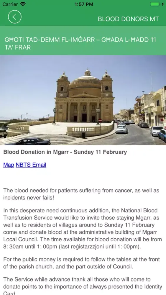 Zrzuty ekranu Blood Donors MT