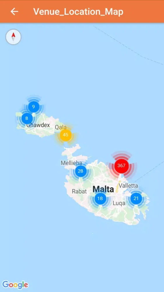Capturas de tela do SPOT Malta